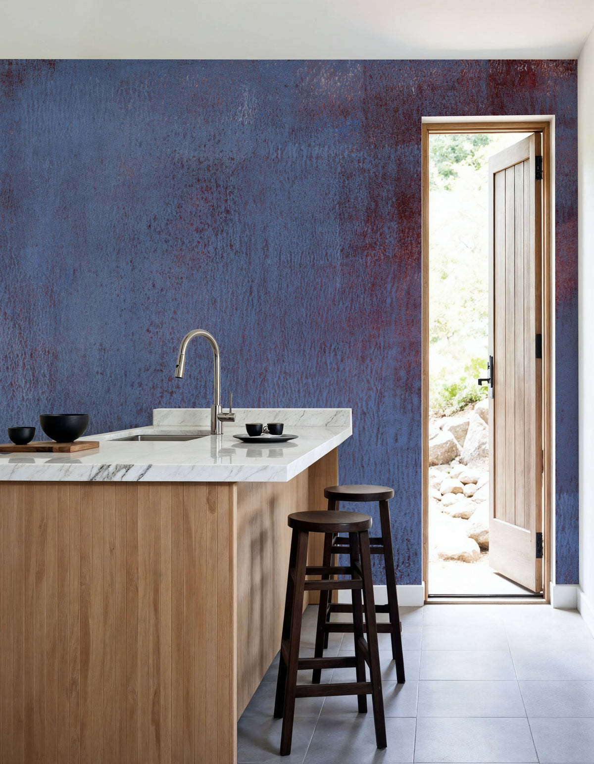 Abstract Traces Mural Wallpaper - room preview 02