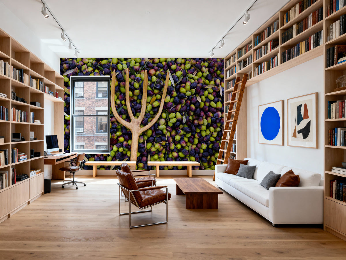 Picking Olives Mural Wallpaper - room preview 02