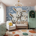 Sheep in the Meadow Mural Wallpaper - room preview 02