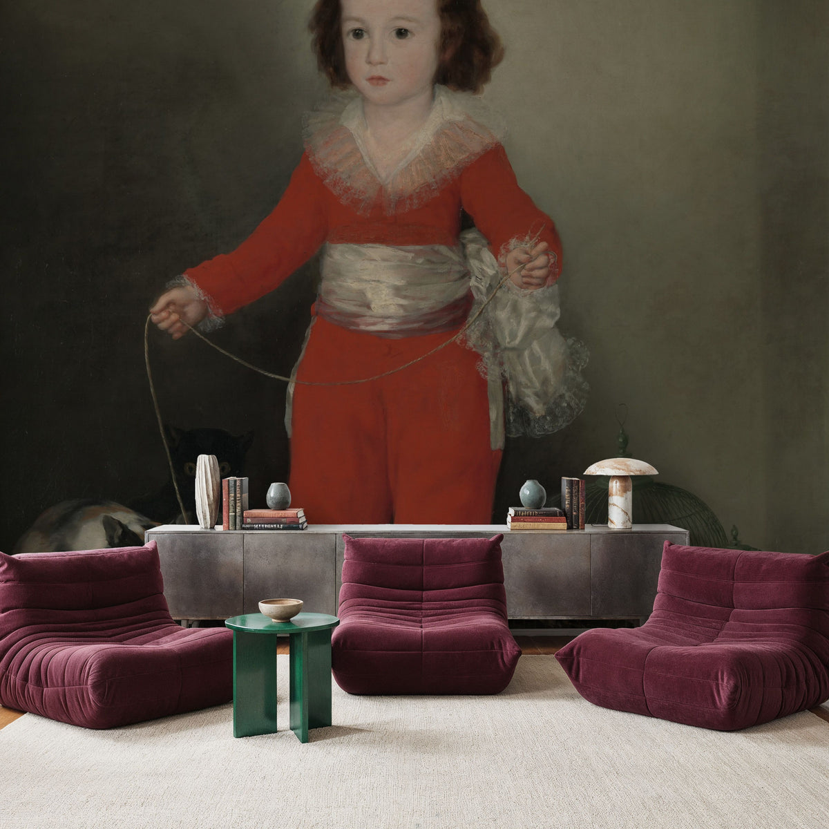 Manuel Osorio Manrique De Zúñiga (Red Boy) Mural Wallpaper - room preview 02