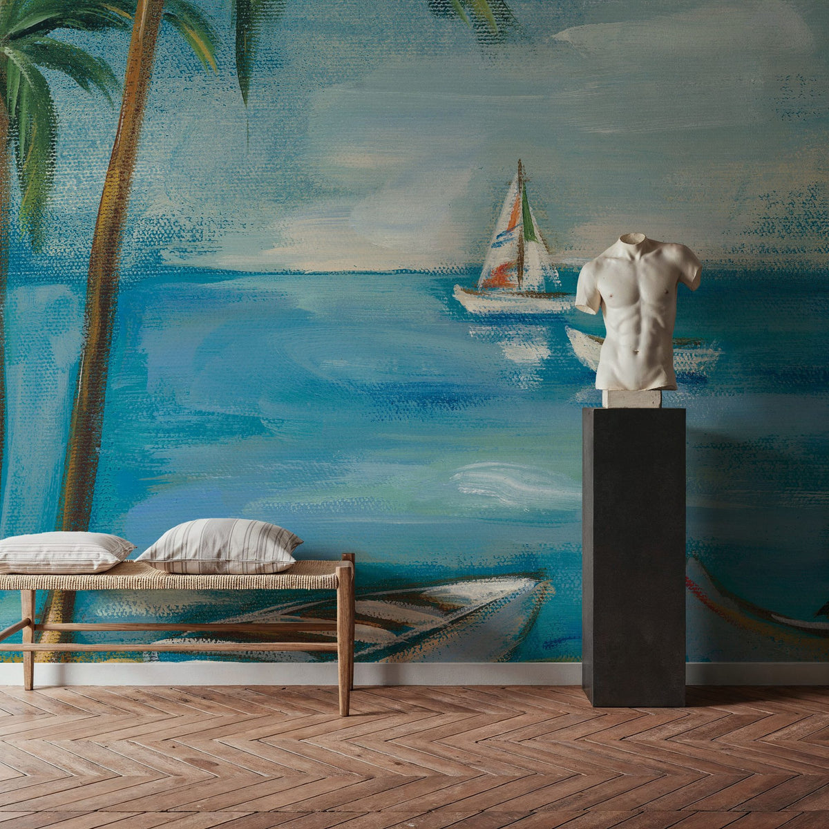 Turquoise Bay I Mural Wallpaper - room preview 02