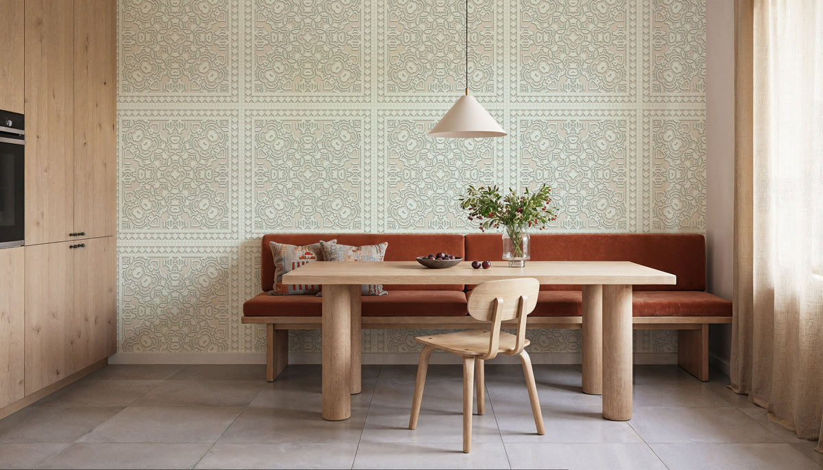 Mission Cement Tiles, Sand Mural Wallpaper - room preview 02