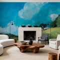 August Clouds Study Mural Wallpaper - room preview 02
