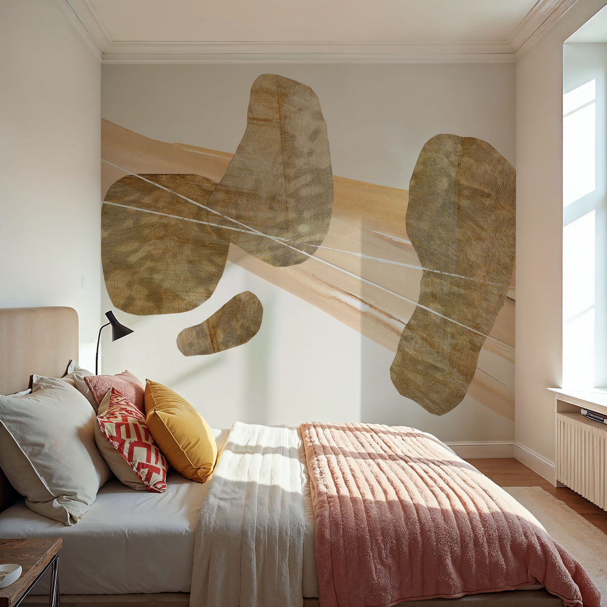 Metallic Texture Tall IV Mural Wallpaper - room preview 02