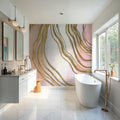 Pink and Bright Abstract II Mural Wallpaper - room preview 02