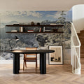 Swiss Winter Panorama Mural Wallpaper - room preview 02