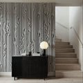 Veneer Lines, Zebra Mural Wallpaper - room preview 02