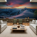 Mountain Sunset Mural Wallpaper - room preview 02