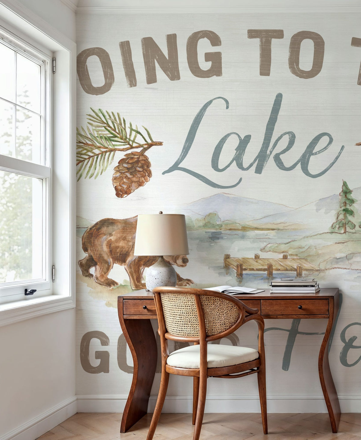 Lake Retreat VII Mural Wallpaper - room preview 02