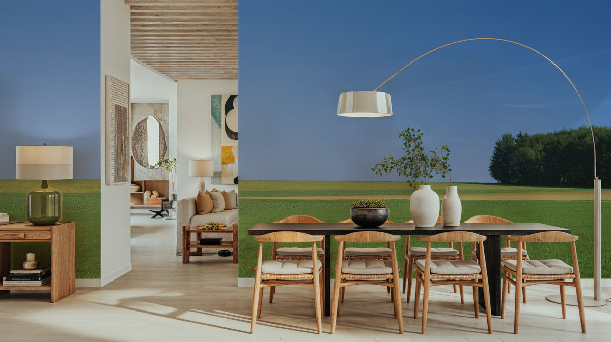 Serene Meadow Vista Mural Wallpaper - room preview 02