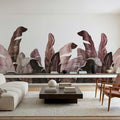 Leaves in Que Mural Wallpaper - room preview 02