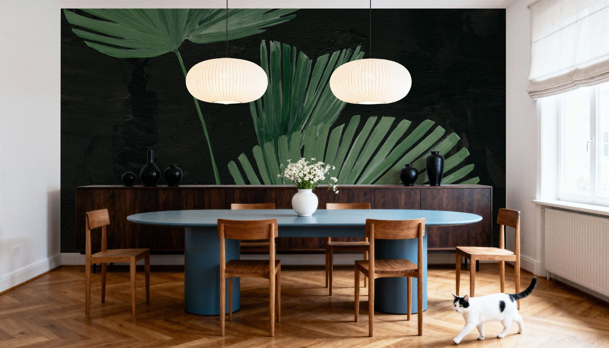 Palm Study Mural Wallpaper - room preview 02