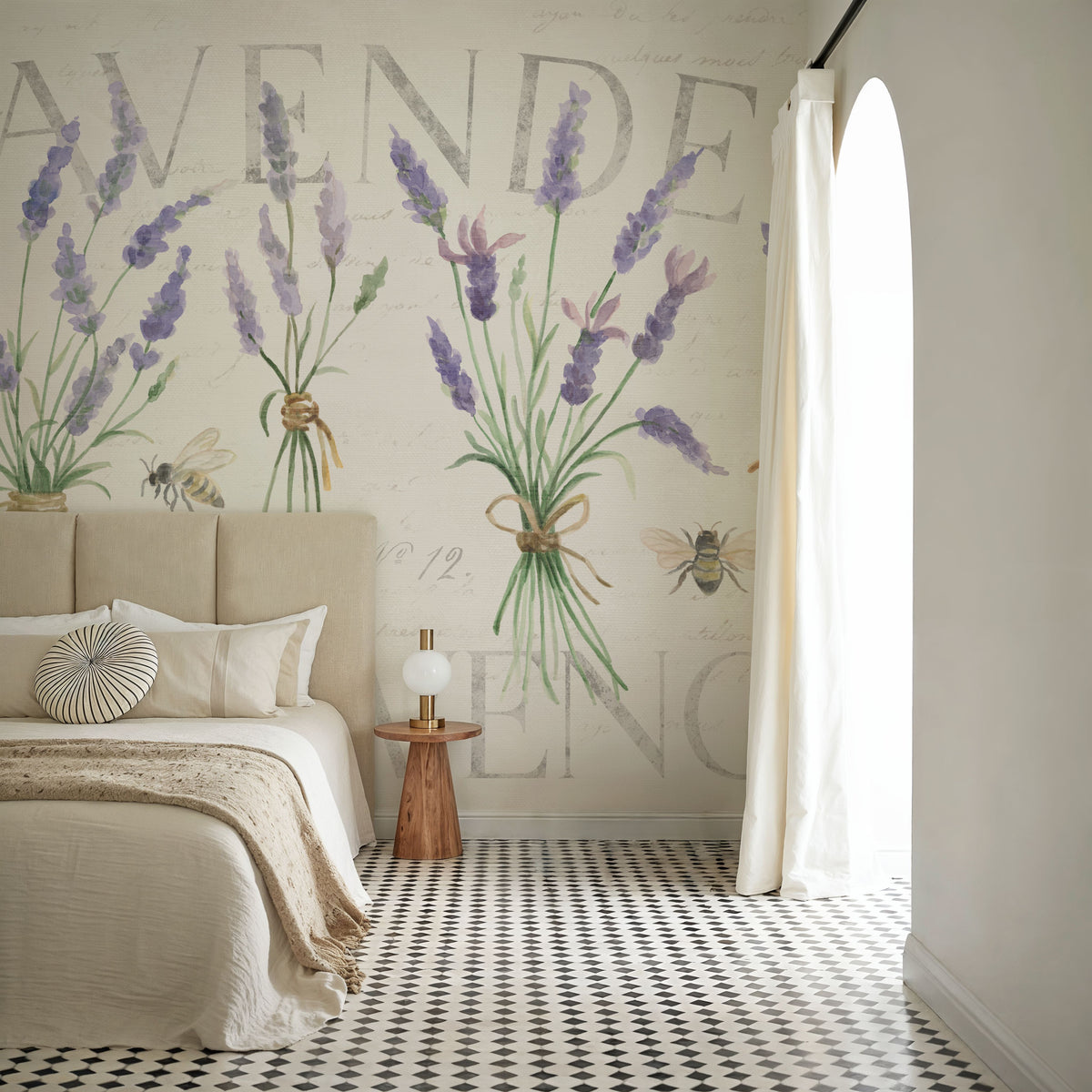 Lavender Fields IV Mural Wallpaper - room preview 02