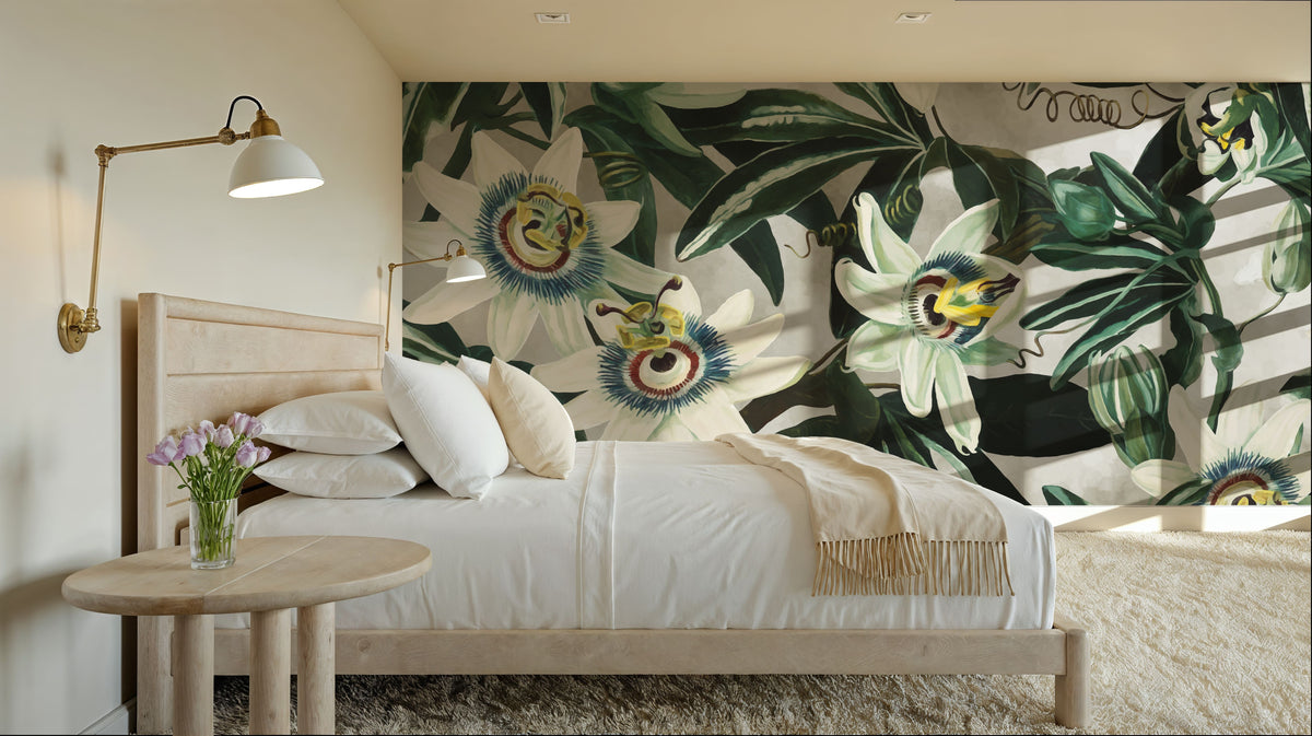 Passion Flowers Mural Wallpaper - room preview 02