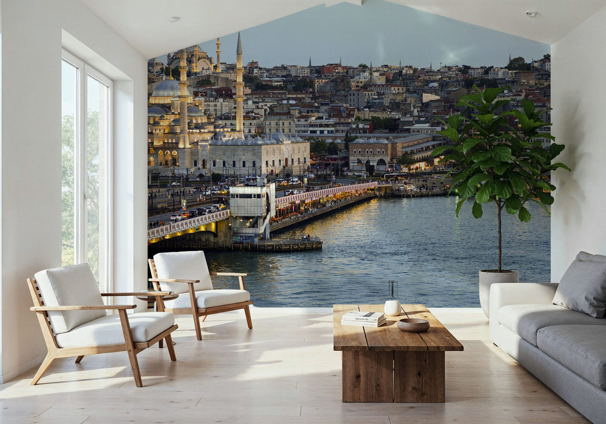 Istanbul Twilight Mural Wallpaper - room preview 02