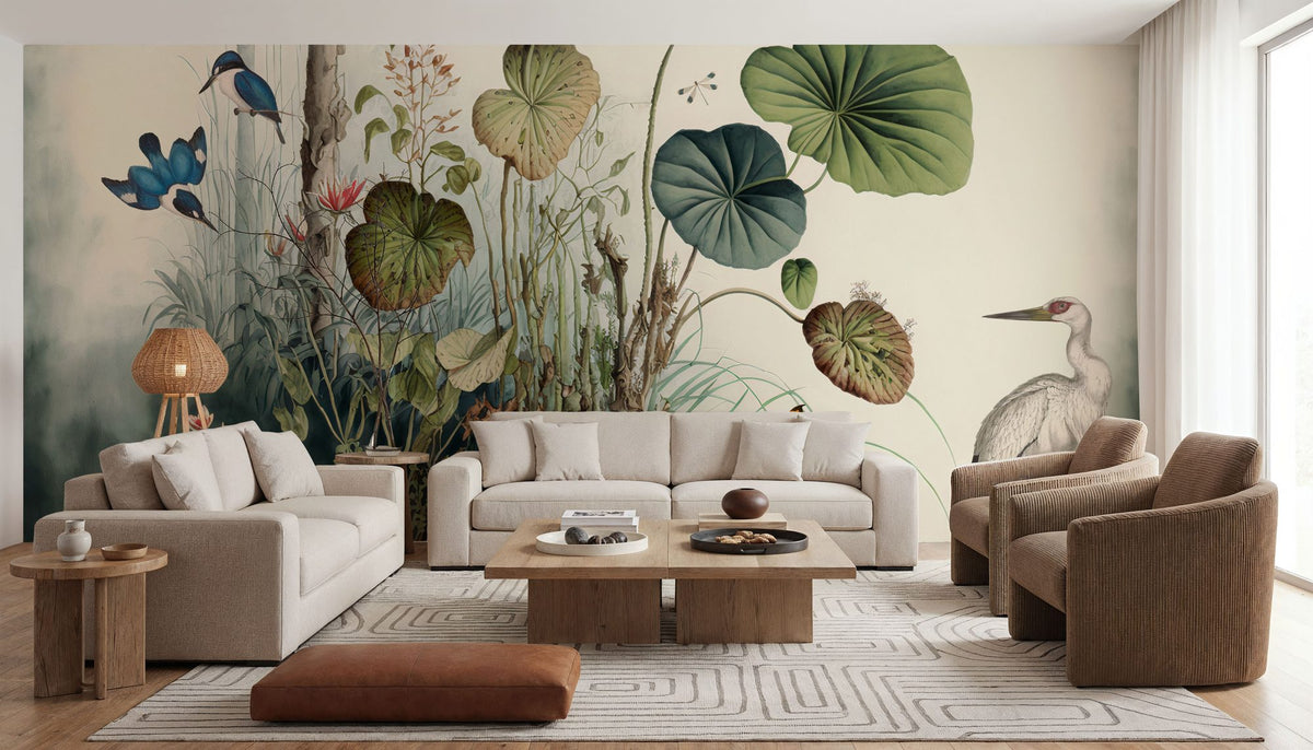 Jungle Still Life Mural Wallpaper - room preview 02