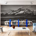 Sawtooth Mountains Plains Mural Wallpaper - room preview 02