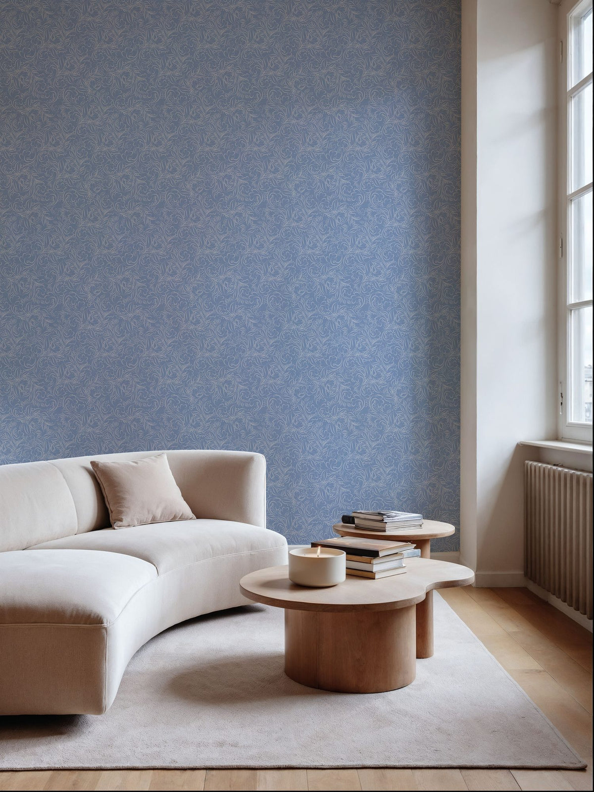 Catch the Breeze, Sky Blue Mural Wallpaper - room preview 02
