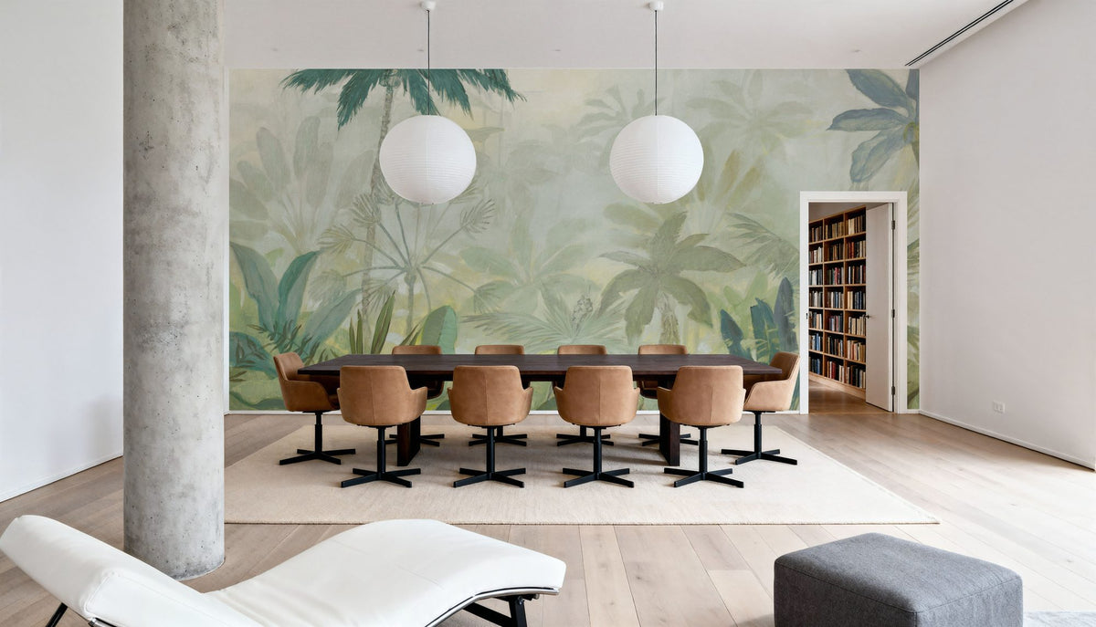 Lush Lush Leaves Mural Wallpaper - room preview 02