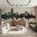Wolverhampton England Skyline Concrete Mural Wallpaper - room preview 02