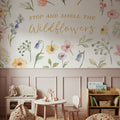 Wild Blooms IV Mural Wallpaper - Light Tone - room preview 02