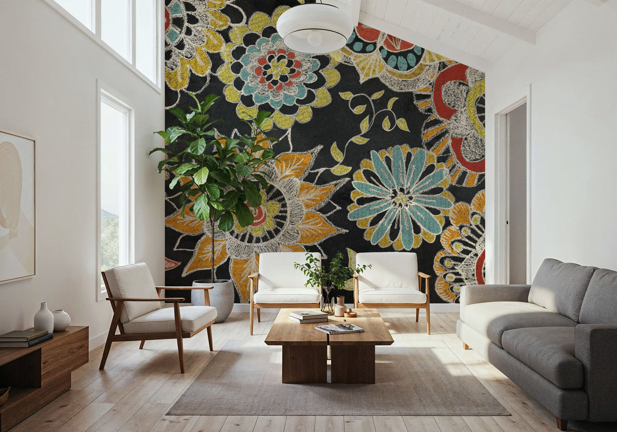 Stay Happy Spice III Mural Wallpaper - room preview 02