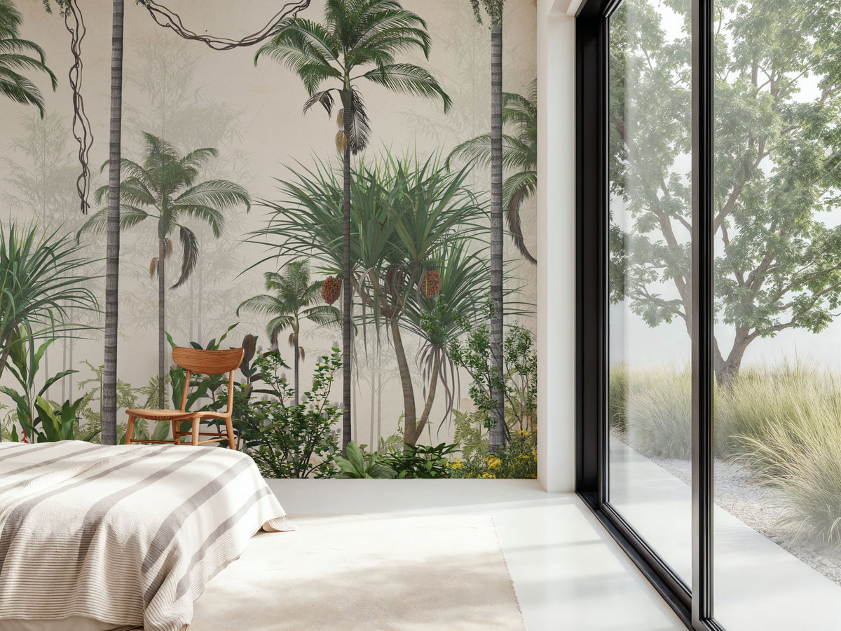 Coconut Grove Mural Wallpaper - room preview 02