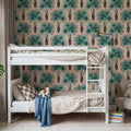 Elephant Ear Tree, Pink Mural Wallpaper - room preview 02