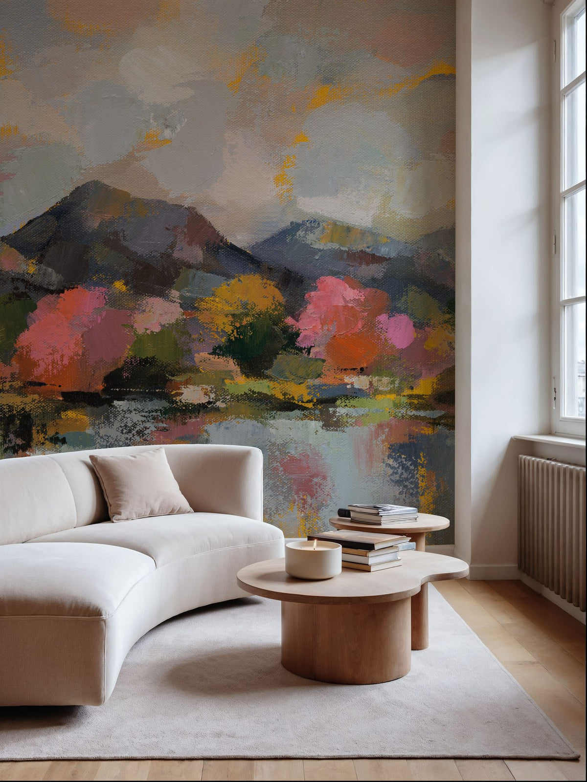 Sunset in April Mural Wallpaper - room preview 02
