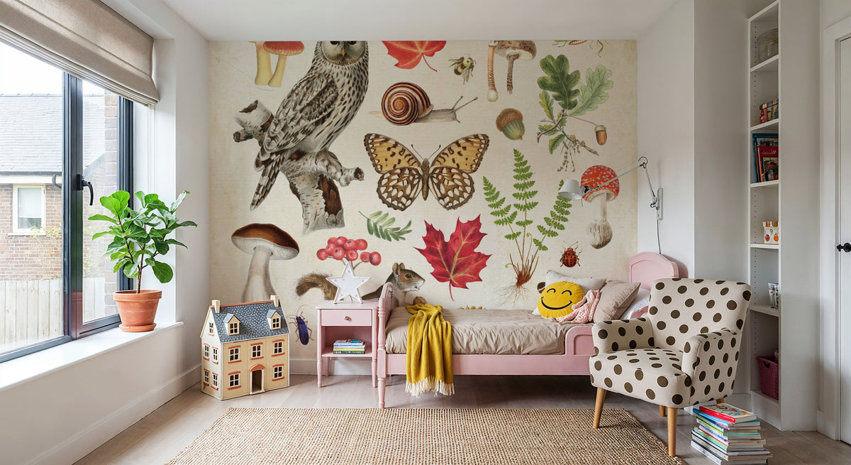 Autumn in the Forest Mural Wallpaper - room preview 02