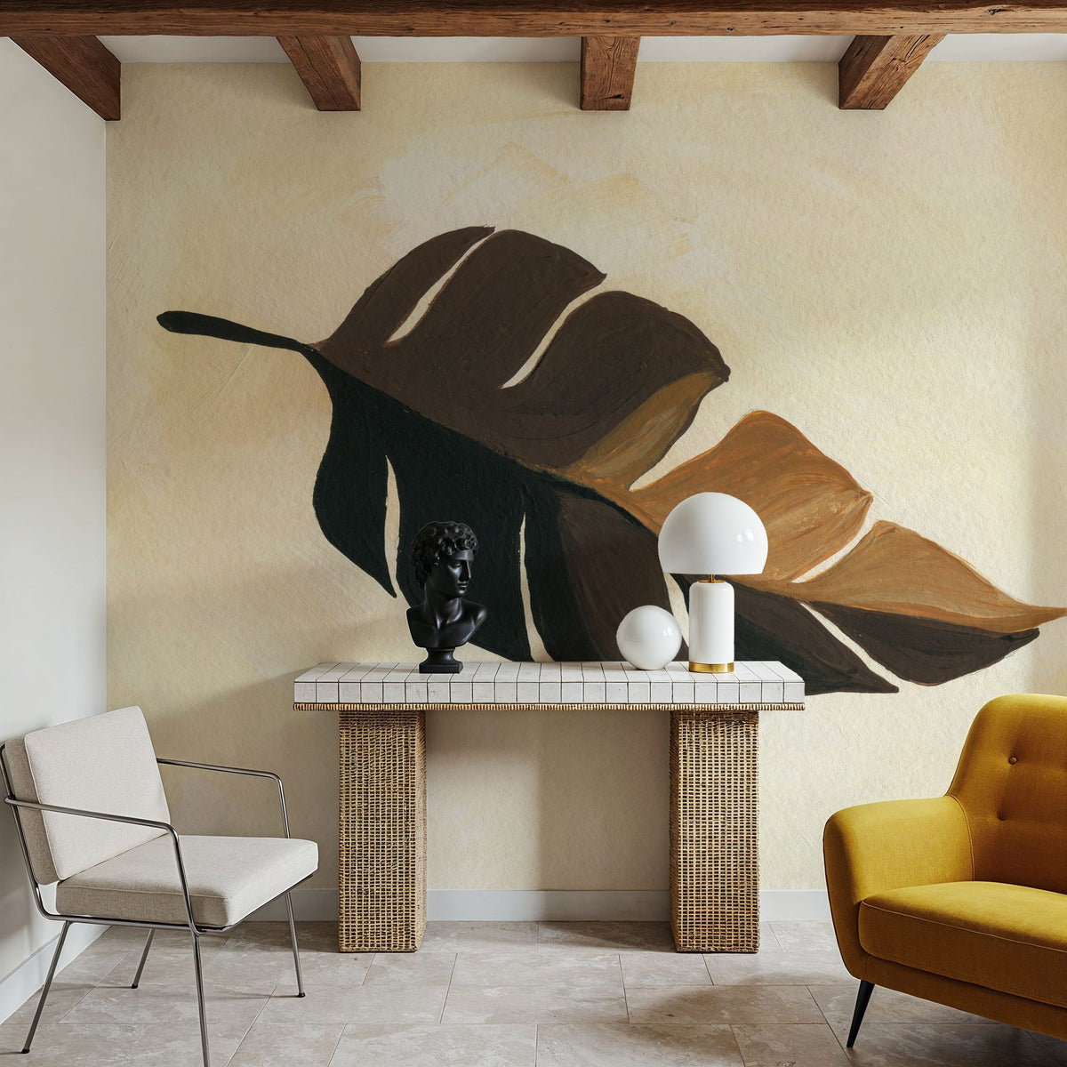 Tropical Leaf II Mural Wallpaper - room preview 02