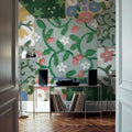 Quilted Floral III Mural Wallpaper - room preview 02