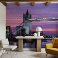 London Twilight Splendor Mural Wallpaper - Blue Tone - room preview 02