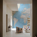 World Map Cities - Benning Mural Wallpaper - room preview 02