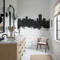 Pretoria South Africa Skyline Black & White Mural Wallpaper - room preview 02