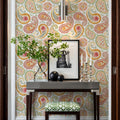 Harvest Paisley White Mural Wallpaper - room preview 02