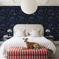 Moonlight Forest, Dark Mural Wallpaper - room preview 02