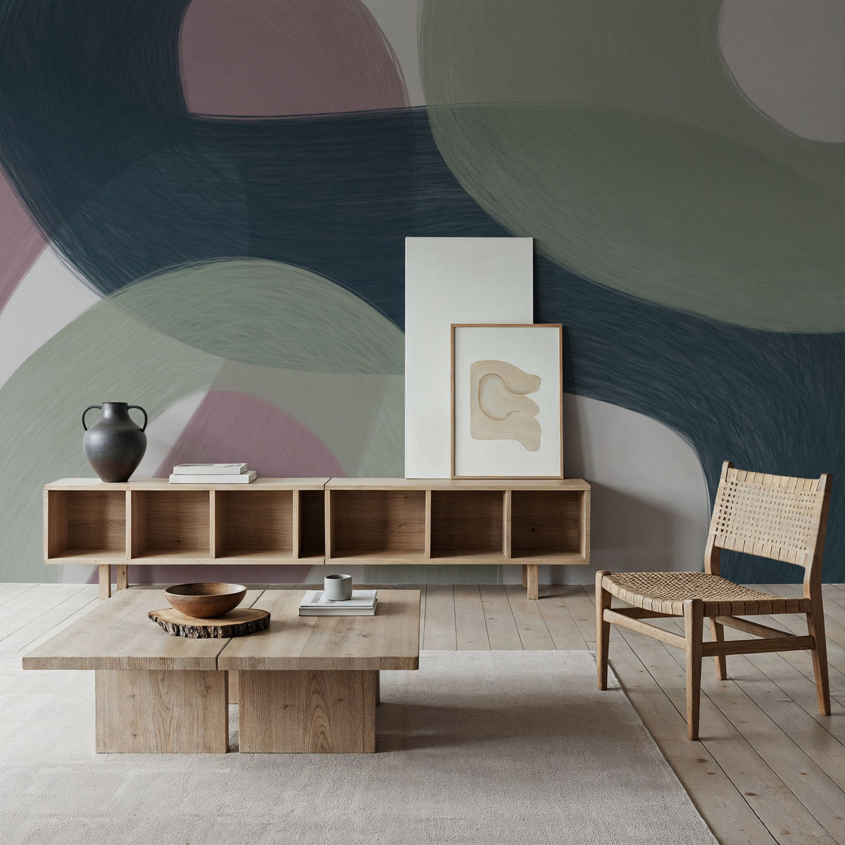 Modern Abstract ´Lars Yopie` Mural Wallpaper - room preview 02