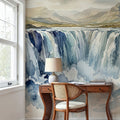 Cascade - Watercolor Landscapes Series Mural Wallpaper - room preview 02