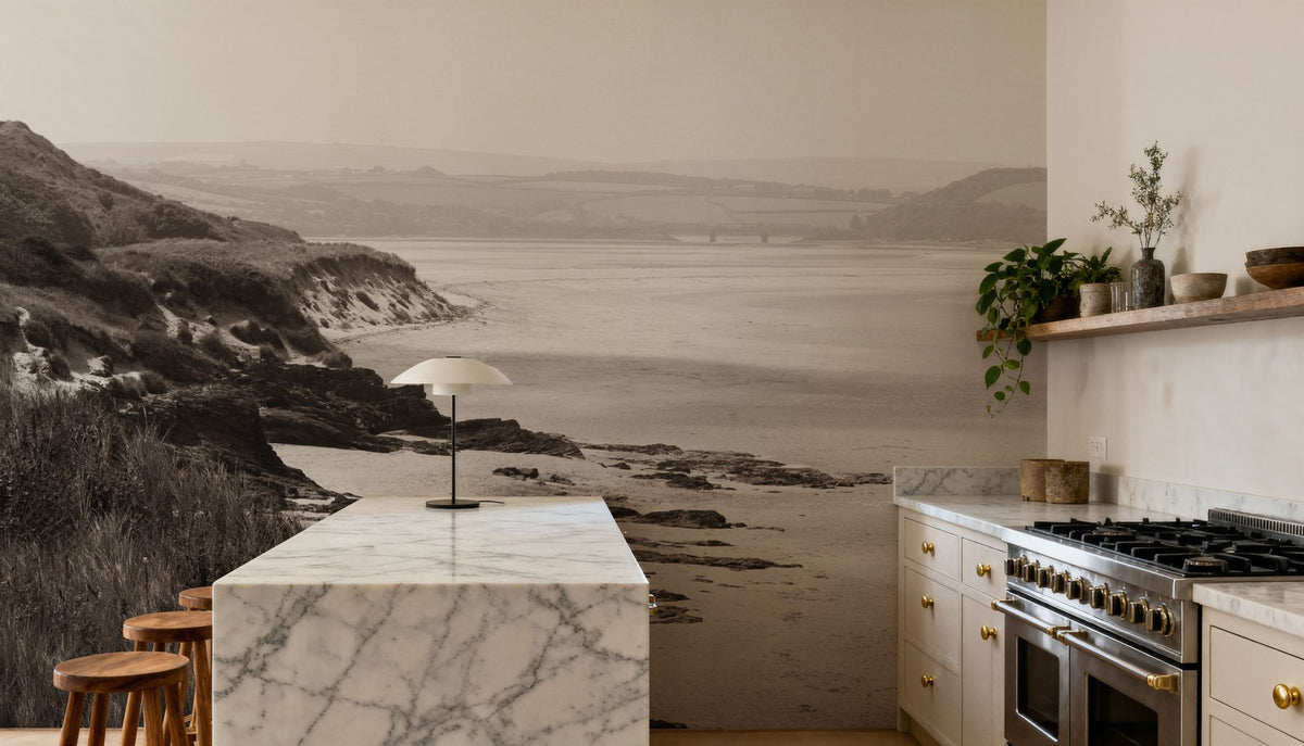 Rock Beach Mural Wallpaper - room preview 02