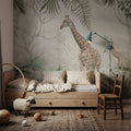 Giraffe Stroll Mural Wallpaper - room preview 02