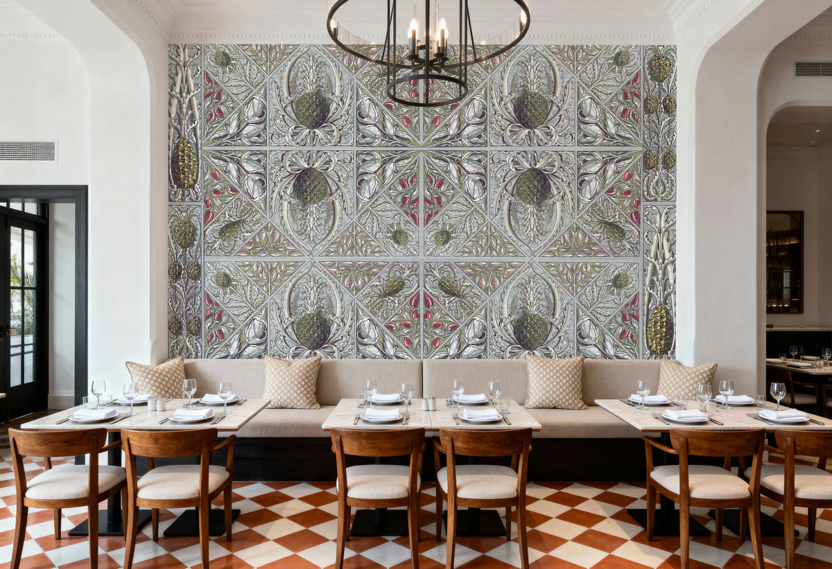 Pineapple Deco Mural Wallpaper - room preview 02
