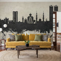 Ras Al Khaimah Skyline Concrete Mural Wallpaper - room preview 02