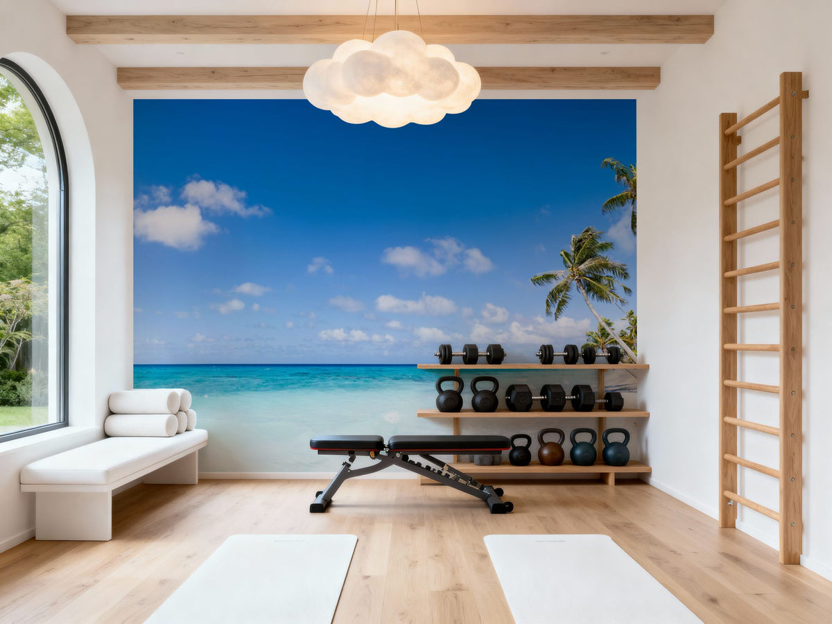Fakarava Beach Mural Wallpaper - room preview 02