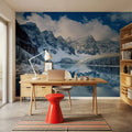 Moraine Lake Reflection Mural Wallpaper - room preview 02