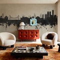Istanbul Turkey Skyline Concrete Mural Wallpaper - room preview 02