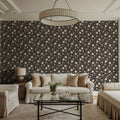Trailing Morning Glory, Walnut Mural Wallpaper - room preview 02