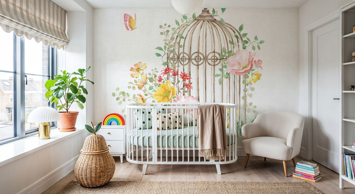 Soft Meadow VIII Mural Wallpaper - room preview 02