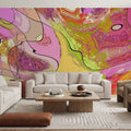 Hypnotic Tree Mural Wallpaper - room preview 02
