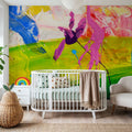 Flamingo Sun Mural Wallpaper - room preview 02